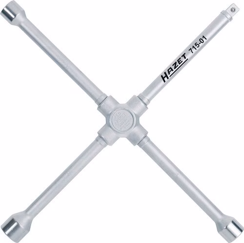 Kreuzschlüssel 715-01 17 x 19 x 22 x 12,5(1/2″ 4-kant) L420 mmxB420mm HAZET von der Marke Hazet Kreuzschlüssel HAZET aus der Kategorie Bremsen, Räder, Fahrwerk mit der Teilenummer 4000823580
