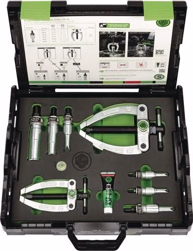 Kit d'extracteurs internes 25, 8 pièces, 12-46 mm, marque KUKKO Kit d'extraction de roulements à billes KUKKO, de la catégorie extracteurs et extracteurs, référence 4157417108