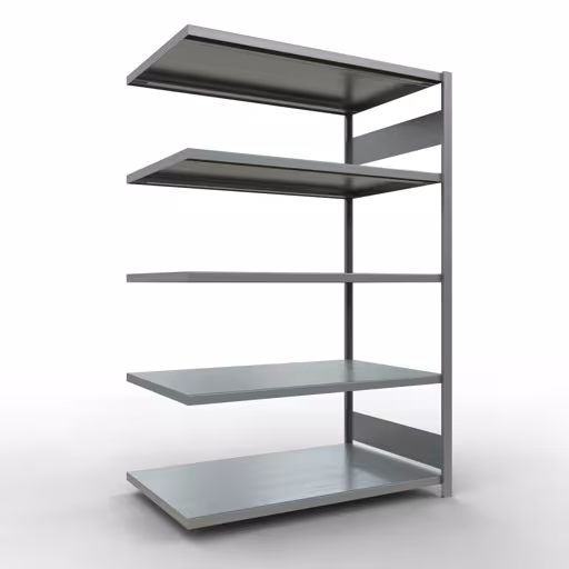 Anbauregal, Fachbodenregal Stecksystem MULTIplus250, 2000 x 1300 x 800 mm (HxBxT), 5 Fachböden, Längenriegel, verzinkt von der Marke Schulte Lagertechnik Anbauregal, Fachbodenregal Stecksystem MULTIplus250, 2000 x 1300 x 800 mm (HxBxT), 5 Fachböden, Längenriegel, verzinkt aus der Kategorie Anbauregal mit der Artikelnummer 12985-130-LR