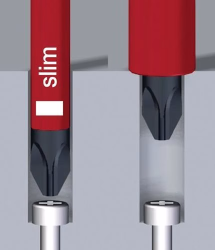 Schraubendrehersatz 3201 K6 6-teilig Schlitz/PH slim fix VDE WIHA