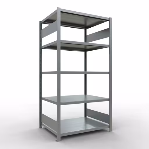 Grundregal, Fachbodenregal Stecksystem MULTIplus250, 2000 x 1000 x 800 mm (HxBxT), 5 Fachböden, Längenriegel, verzinkt von der Marke Schulte Lagertechnik Grundregal, Fachbodenregal Stecksystem MULTIplus250, 2000 x 1000 x 800 mm (HxBxT), 5 Fachböden, Längenriegel, verzinkt aus der Kategorie Grundregal mit der Artikelnummer 12980-LR