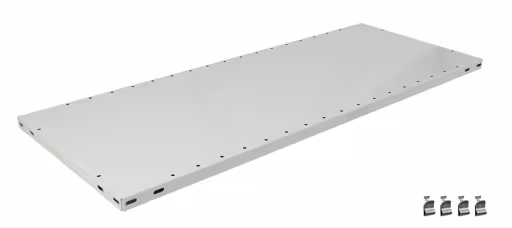 Zusatz-Fachboden MULTIplus85 1000 x 600, RAL 7035, inkl. 4 Fachbodenträgern von der Marke Schulte Lagertechnik aus der Produktreihe Büroregale