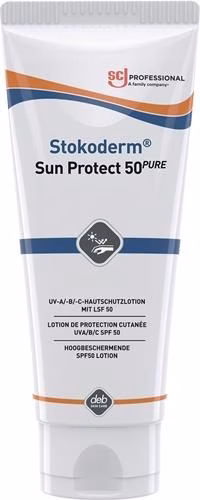 Stokoderm Sun Protect 50 PURE ongeparfumeerde UV-beschermende crème voor de huid SC JOHNSON PROFESSIONAL uit de categorie Handen en Huid, Reiniging en Bescherming met artikelnummer 4707020147