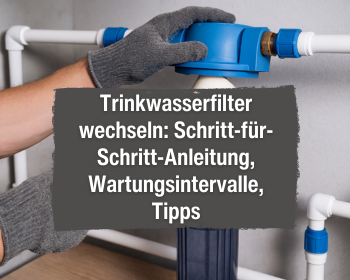 Trinkwasserfilter wechseln: Schritt-für-Schritt-Anleitung, Wartungsintervalle, Tipps Person, Klempnerarbeiten, Kleidung, Handschuh, Reinigen
