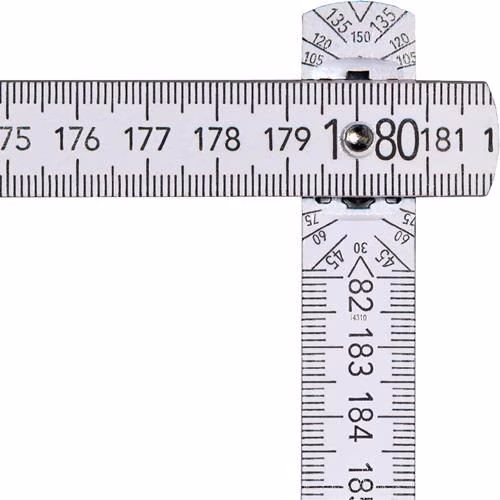 Detailbild 4026068 Gliedermaßstab Länge 2m Breite 16mm mm/cm EG III Buche weiß BMI