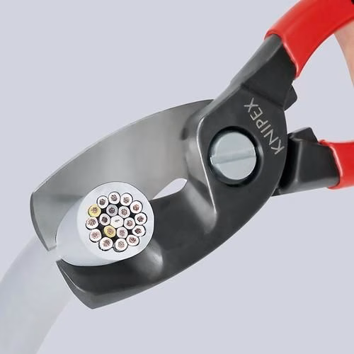 Kabelschere Länge 200 mm Kunststoff-Überzug KNIPEX