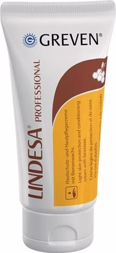 Lindesa Professional 50ml huidverzorgingscrème trekt snel in, is siliconenvrij en van het merk Lindesa. Greven huidbeschermingscrème uit de categorie Handen en Huid, Reiniging en Bescherming met artikelnummer 8000094654