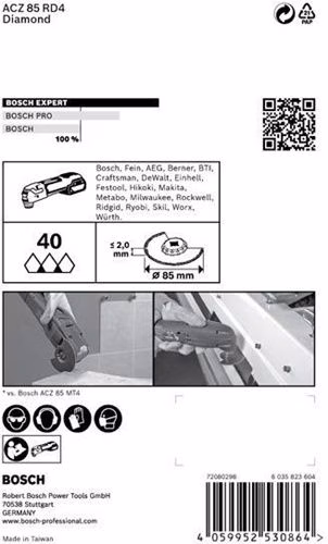 Segmentsägeblatt Expert ACZ85RD4 Ø 85 mm Mörtel Starlock 2608900034 BOSCH