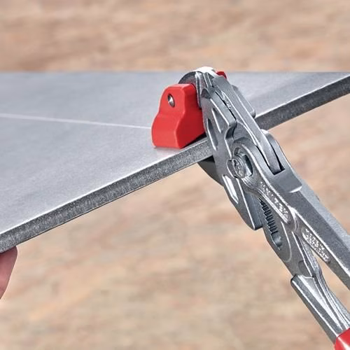 Fliesenlochzange Länge 250 mm CV-Stahl Griff Kunststoff-Überzug KNIPEX