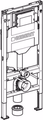 Technische Zeichnung 4000217 Element f. WWC, 112 cm Duofix mit Sigma UP-SPK 12 cm GEBERIT