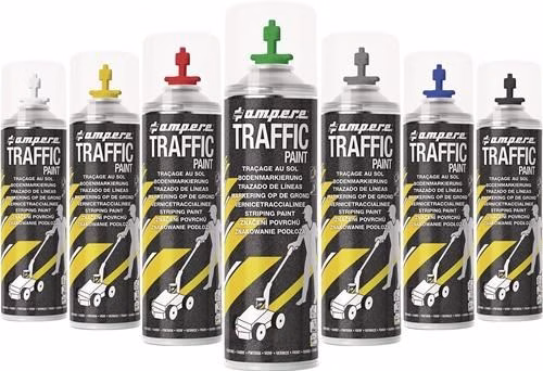 TRAFFIC PAINT® 500 ml, spray de marquage au sol de la marque Ampere Spray de marquage au sol TRAFFIC PAINT® 500 ml AMPERE de la catégorie des sprays de marquage