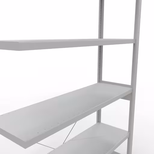 Produktbild Nr 12 des Artikels Stecksystem Anbauregal 2500x1300x400 mm, Typ 250 kg, lichtgrau Abbildung Nr 12 des Artikels Stecksystem Anbauregal 2500x1300x400 mm, Typ 250 kg, lichtgrau aus der Produktgruppe Stecksystem von der Marke Schulte Lagertechnik