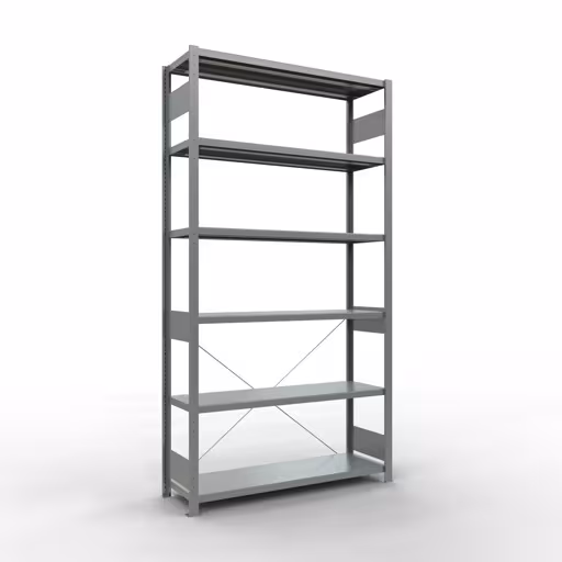 Stecksystem Grundregal 2500x1300x400 mm, Typ 250 kg, verzinkt von der Marke Schulte Lagertechnik Stecksystem Grundregal 2500x1300x400 mm, Typ 250 kg, verzinkt aus der Kategorie Grundregal mit der Artikelnummer 12941-130