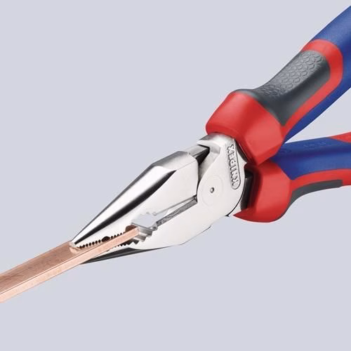 Spitzkombizange Länge 145mm poliert Comfort-Griff schwarz atramentiert KNIPEX