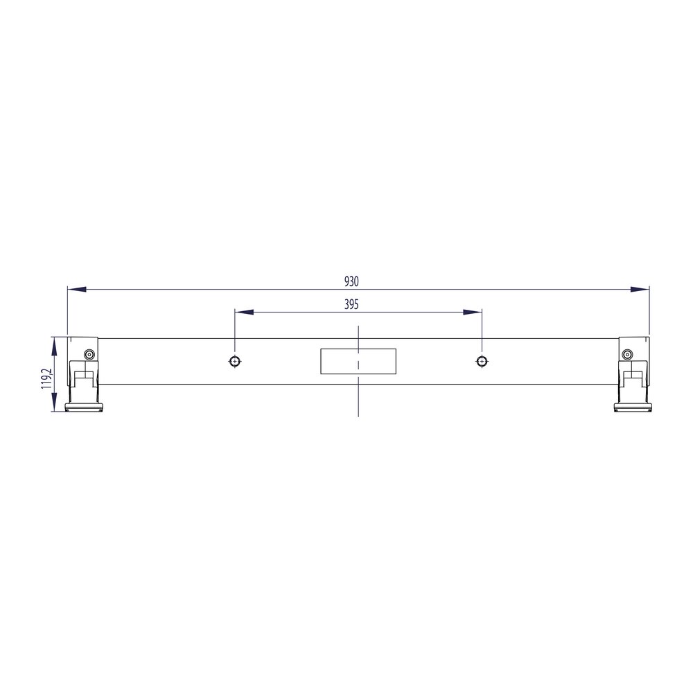 Strichzeichnung 3813530 Munk nivello®-Traverse 093/395/85