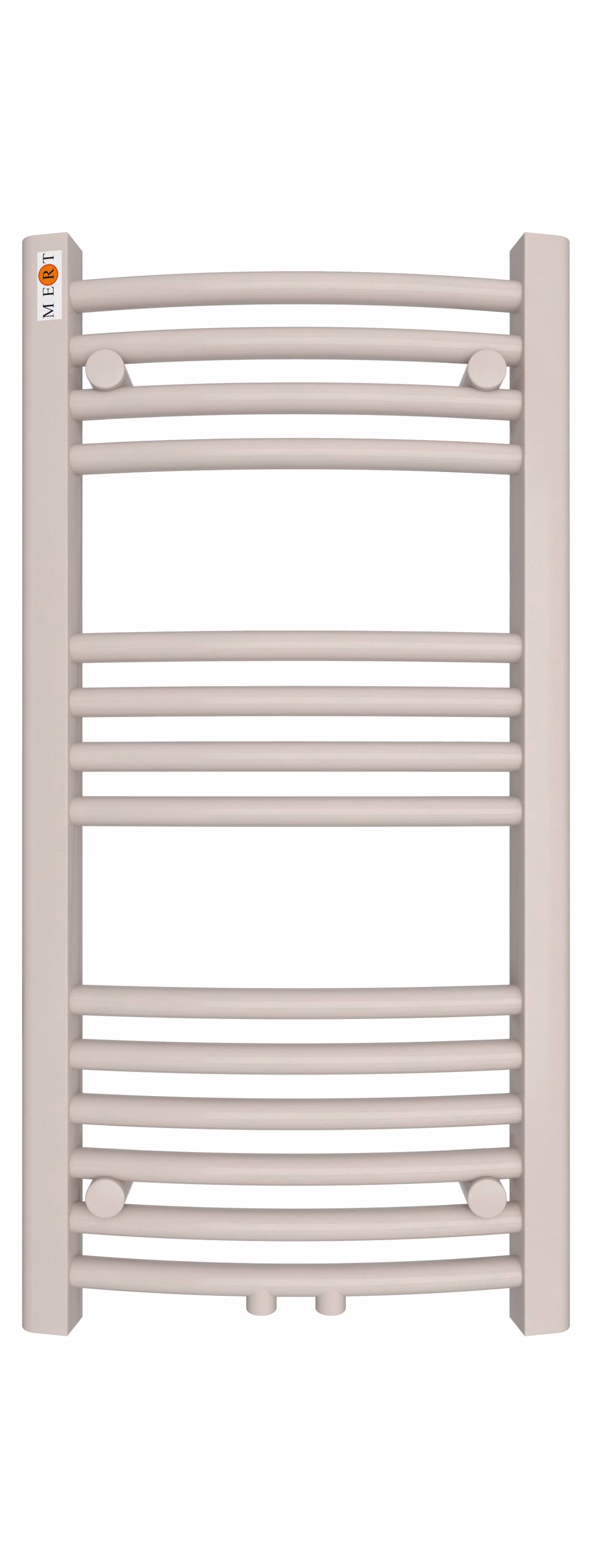 Zusatzbild 3841268 MERT Comfort Badheizkörper weiß gebogen, 400x800mm, Mittelanschluss