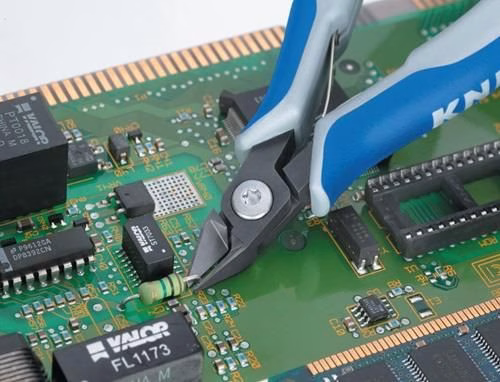 Präzisions-Elektronik-Seitenschneider Länge 125mm Form 0 Facette ja,sehr klein poliert KNIPEX