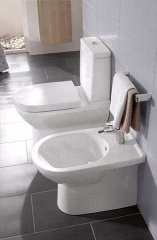VILLEROY & BOCH Tiefspül-WC für Kombination O.novo 360x640mm Oval Weiß Alpin