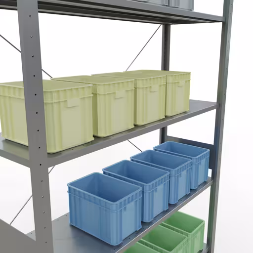 Stecksystem Grundregal 3000x1300x400 mm, Typ 150 kg, verzinkt aus der Kategorie Grundregal mit der GTIN 4004514217639 Stecksystem Grundregal 3000x1300x400 mm, Typ 150 kg, verzinkt von der Marke Schulte Lagertechnik aus der Produktreihe Stecksystem