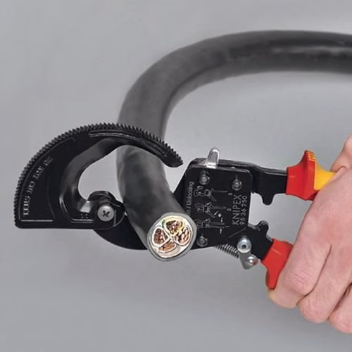 Detailbild 4040111 Kabelschneider Gesamtlänge 250 mm maximal 32 (240 mm²) mm Mehrkomponenten-Hüllen VDE KNIPEX