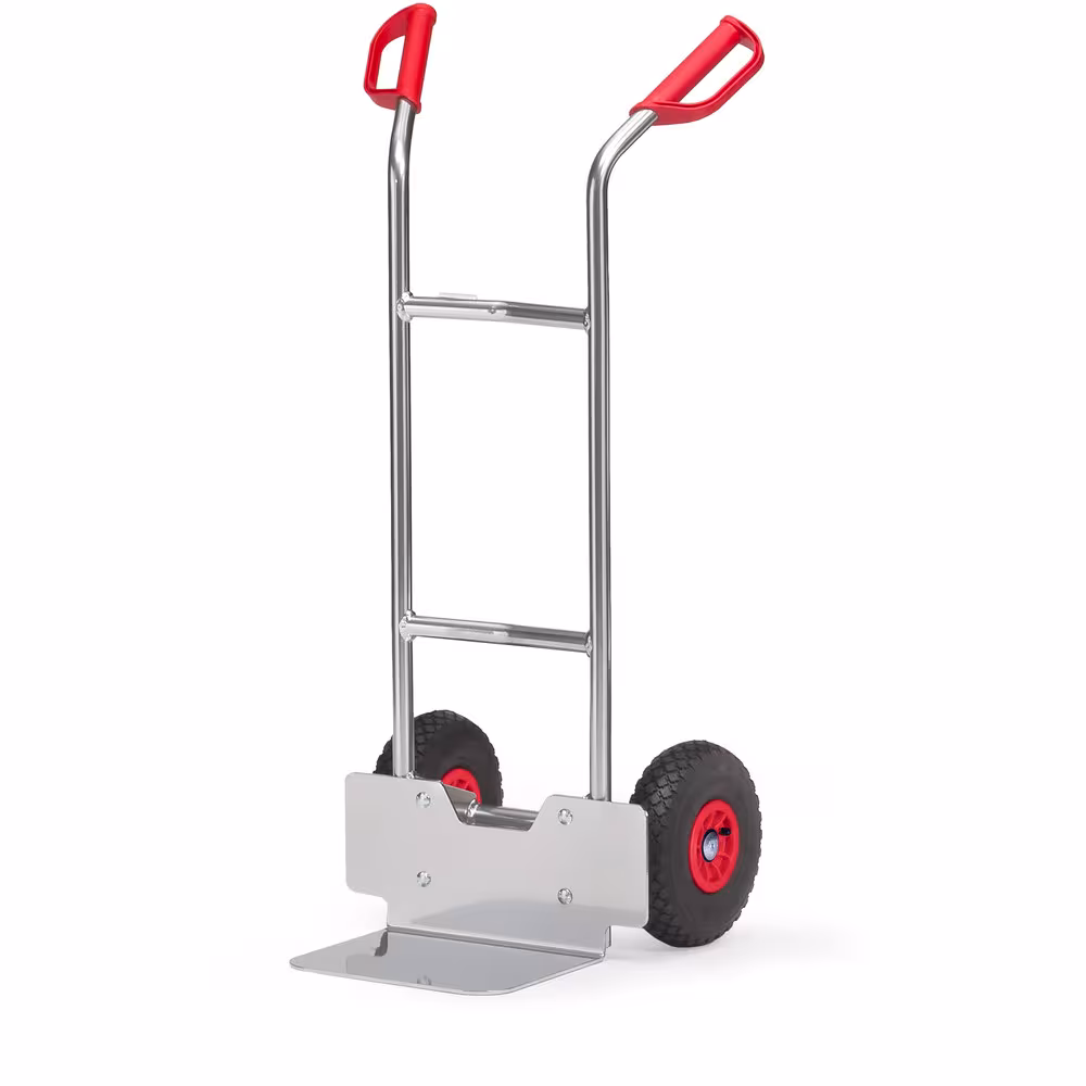 Alu-Stapelkarre 1150 mm aus Aluminiumrohr mit Aluminiumschaufel, sehr leicht und handlich aus der Kategorie Karren