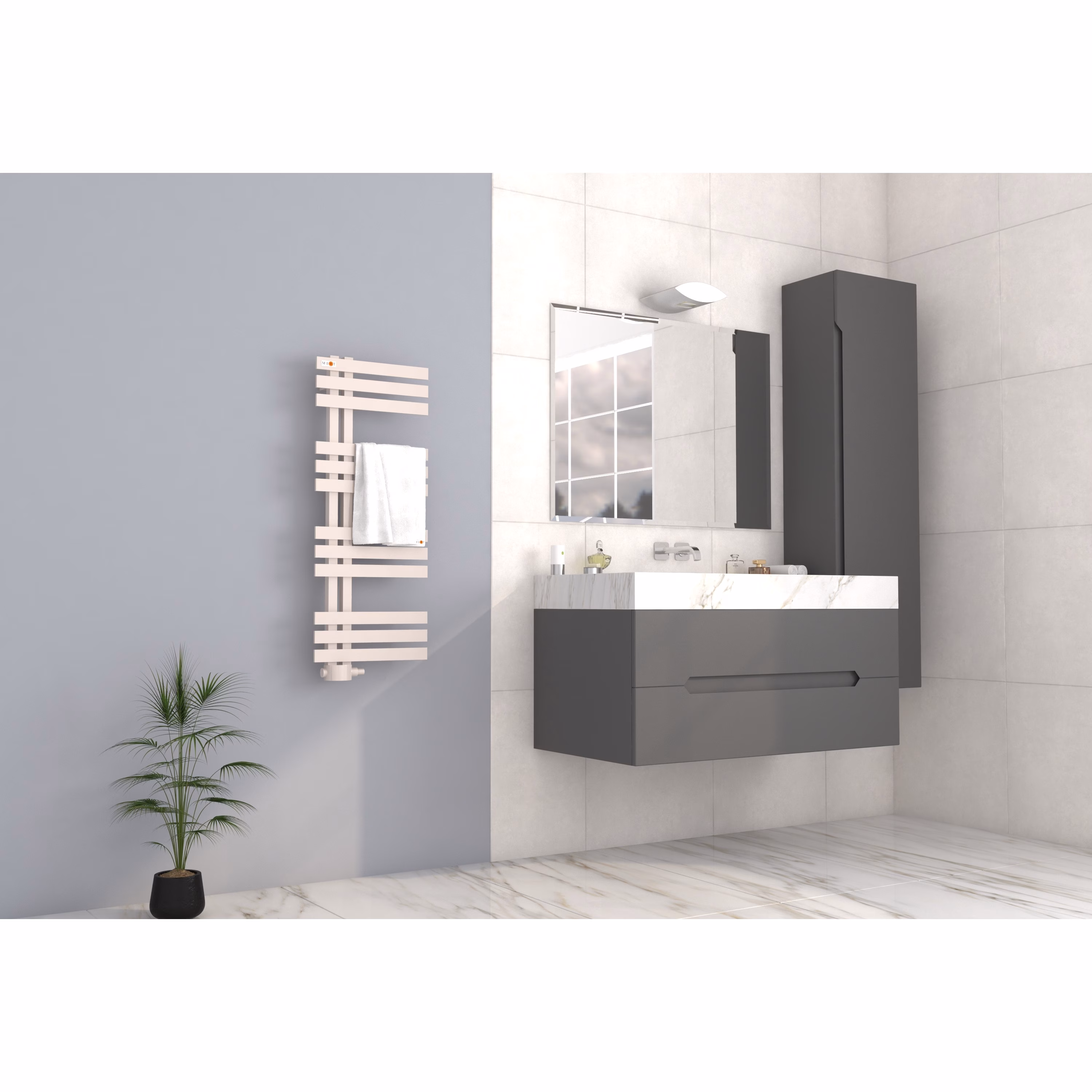 Mert Design Badheizkörper Modell Elen, Weiß, 400x1000 mmvon der Marke Mert Mert Design Badheizkörper Modell Elen, Weiß aus der Kategorie Badheizkörper Seitenanschluss mit der Teilenummer 5-ELEN-40x100-W-M