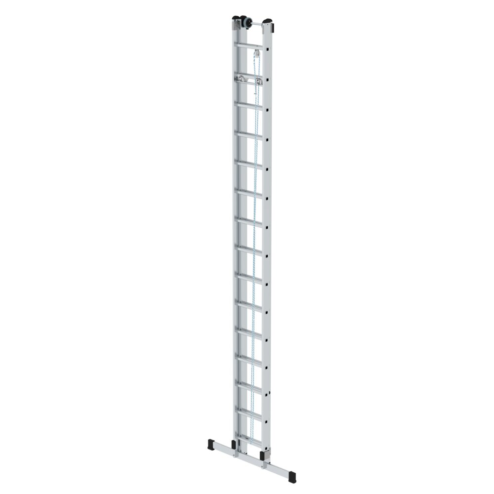 Munk Sprossen-Seilzugleiter 2-teilig mit Standard-Traverse 2x15 Sprossen