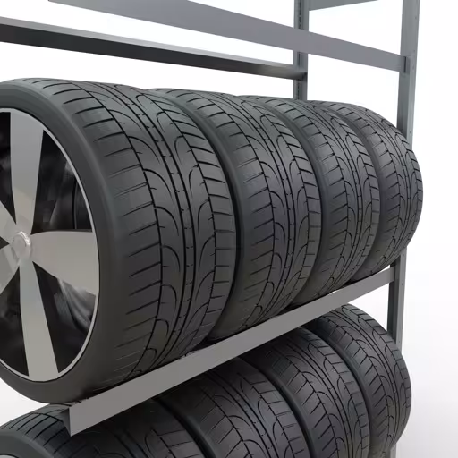 Produktbild Nr 10 des Artikels Anbauregal, Räder-/Reifenregal, 2000 x 1300 x 400 mm (HxBxT), verzinkt, 3 Lagerebenen á 150 kg Fachlast pro Ebene Abbildung Nr 10 des Artikels Anbauregal, Räder-/Reifenregal, 2000 x 1300 x 400 mm (HxBxT), verzinkt, 3 Lagerebenen á 150 kg Fachlast pro Ebene aus der Produktgruppe Fachbodenregale von der Marke Schulte Lagertechnik