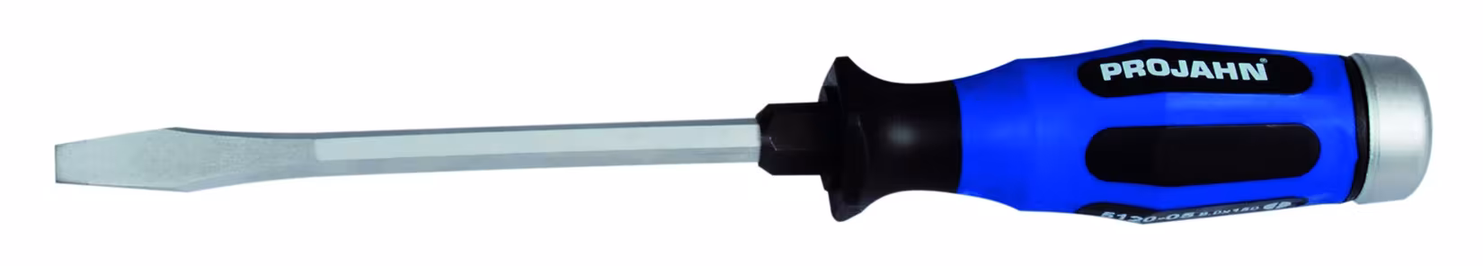 Schraubendreher Schlitz 0,8 x 4,5 x 90 mm mit Schlagkappe von der Marke PROJAHN Schraubendreher mit Schlagkappe und Schlüsselhilfe für Schlitz-Schrauben Typ Variante: Schraubendreher Schlitz 0,8 x 4,5 x 90 mm mit Schlagkappe aus der Kategorie Schraubendreher mit der Artikelnr. 5120-02