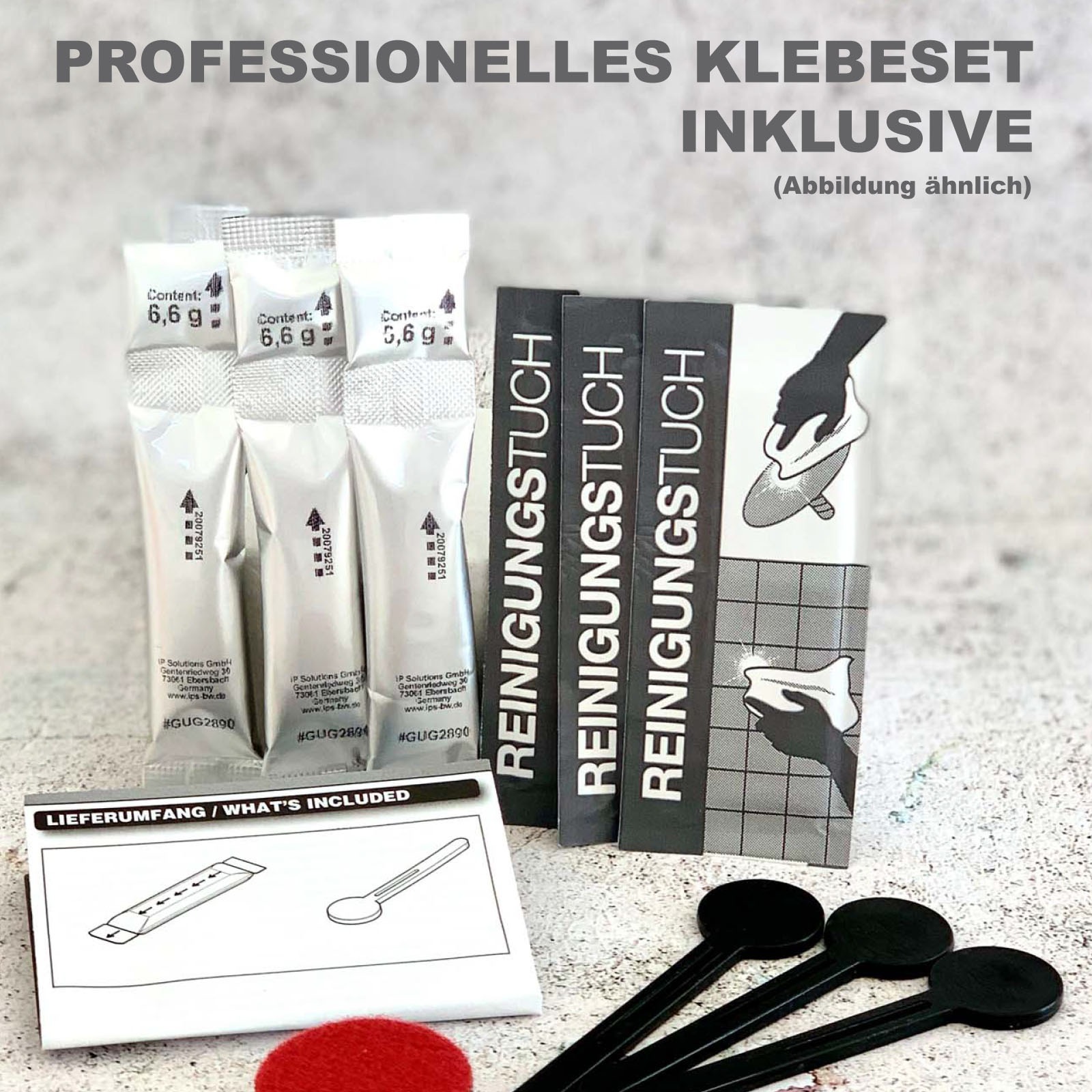 AXIAL Glasablage Edelstahl Glas - zum KLEBEN oder BOHREN