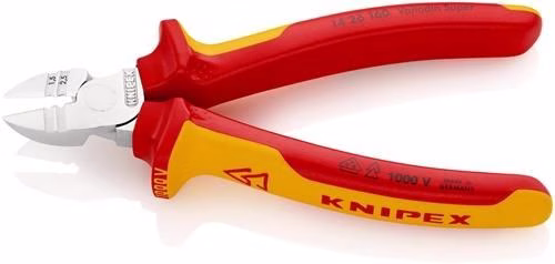 Abisolierseitenschneider Länge 160mm VDE Mehrkomponenten-Hüllen VDE KNIPEX