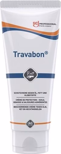 Travabon huidbeschermende zalf, 100 ml, siliconenvrije, geparfumeerde tube, van het merk SC Johnson Professional Travabon SC JOHNSON PROFESSIONAL huidbeschermingszalf uit de categorie Hand en Huid, Reiniging en Bescherming met artikelnummer 4707020124