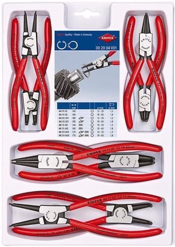 Sicherungsringzangensatz 8-teilig SB-Lochung 10-60mm KNIPEX von Knipex Sicherungsringzangensatz 8-teilig SB-Lochung 10-60mm KNIPEX aus der Kategorie Sicherungsringzangen mit der Artikelnr. 4000795291