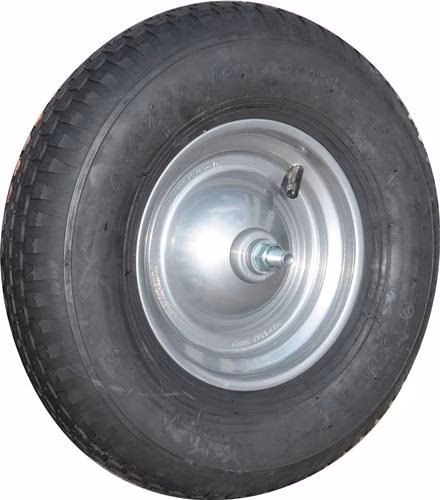 Ruota pneumatica, diametro 400 mm, larghezza 100 mm, con camera d'aria, asse MÜBA della categoria carriole, contenitori e ruote con codice articolo 4000818171