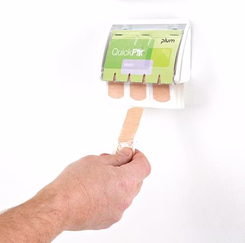 Pflasterspender QuickFix® UNO B130xH85xT35 circa mm transparentPLUM