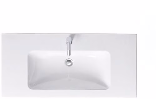 Möbelwaschtisch ME by Starck 1030x490mm weiß 1 Hahnloch, mit Überlauf DURAVIT