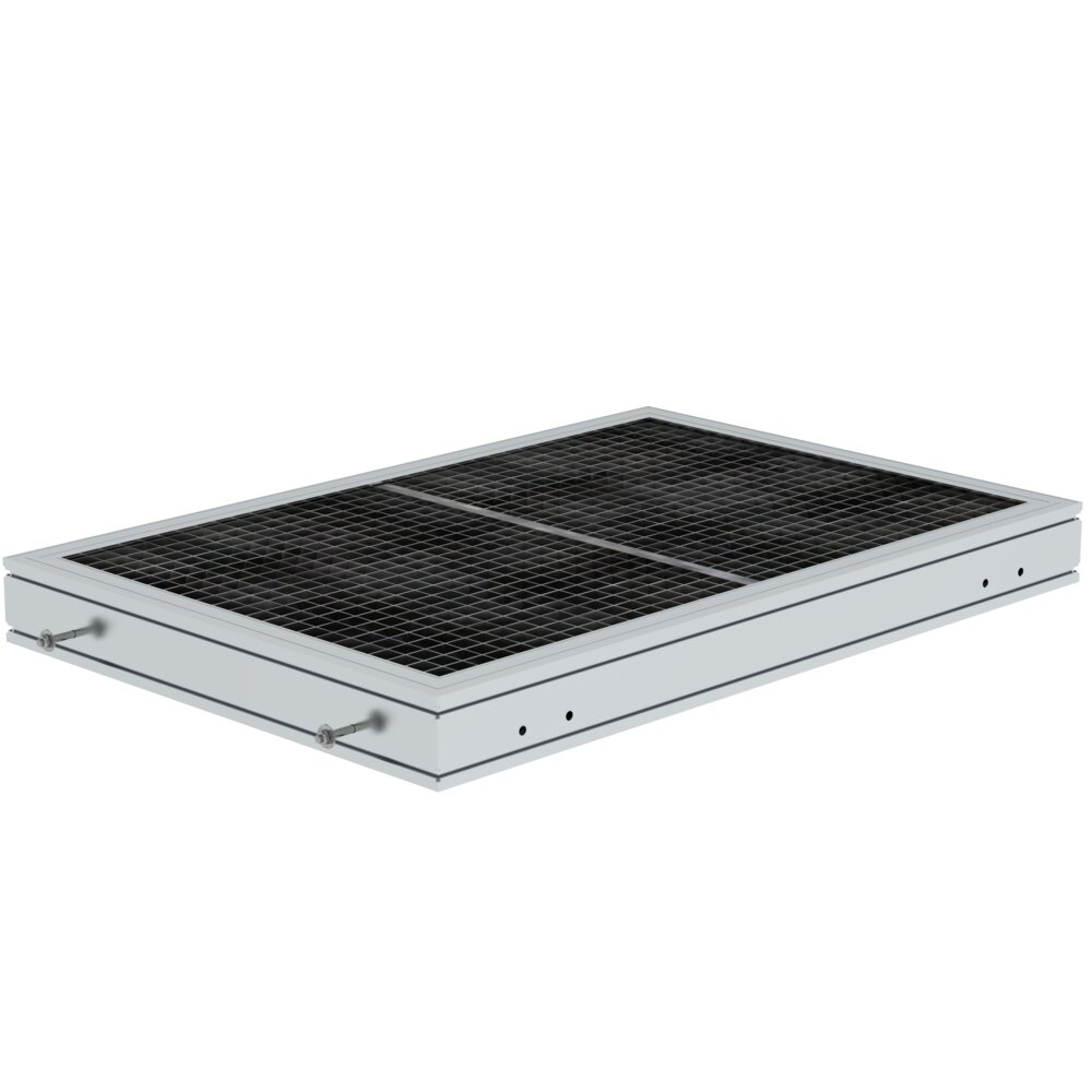 Munk Plattform Stahl Gitterrost Plattformlänge aus der Kategorie Plattformleitern mit der Artikelnr. 632104, Elektrisches Gerät, Sonnenkollektoren