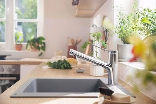Detailbild 4074227 Hansgrohe Einhebel-Spültischmischer Zesis M33 150, Ausziehbrause, 2jet chrom