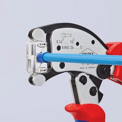 Crimpzange Twistor16 Gesamtlänge 200 mm 0,14 - 16 mm² brüniert Mehrkomponenten-Hüllen KNIPEX