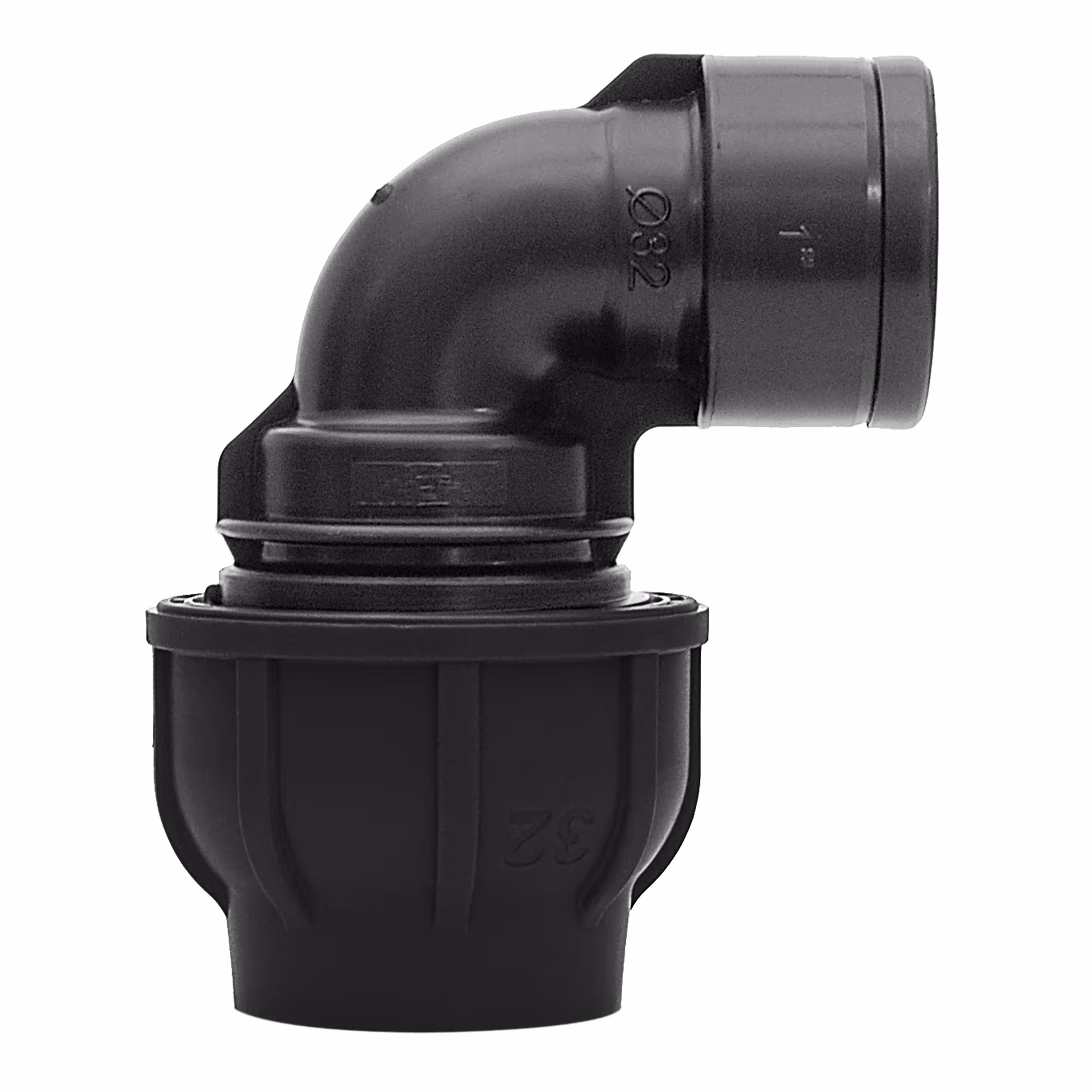 PE Winkel mit Übergang von PE-Rohr auf Innengewinde Typ Größe: 40 mm x 1 Zoll Innengewinde aus der Kategorie PE Rohr Kunststoff Fittings mit der Artikelnr. 13134003
