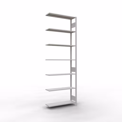 Anbauregal, Fachbodenregal Stecksystem MULTIplus85, 3000 x 1000 x 300 mm (HxBxT), 7 Fachböden, Längenriegel, RAL 7035 lichtgrau von der Marke Schulte Lagertechnik Anbauregal, Fachbodenregal Stecksystem MULTIplus85, 3000 x 1000 x 300 mm (HxBxT), 7 Fachböden, Längenriegel, RAL 7035 lichtgrau aus der Kategorie Anbauregal mit der Artikelnummer 33037-LR