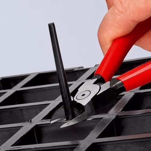 Detailbild 3997800 Seitenschneider für Kunststoffe Länge 140mm Kopf poliert gerade Kunststoff-Überzug KNIPEX