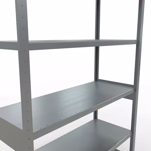 Grundregal, Fachbodenregal Stecksystem MULTIplus250, 2500 x 1300 x 500 mm (HxBxT), 6 Fachböden, Längenriegel, verzinkt von der Marke Schulte Lagertechnik aus der Produktreihe Stecksystem
