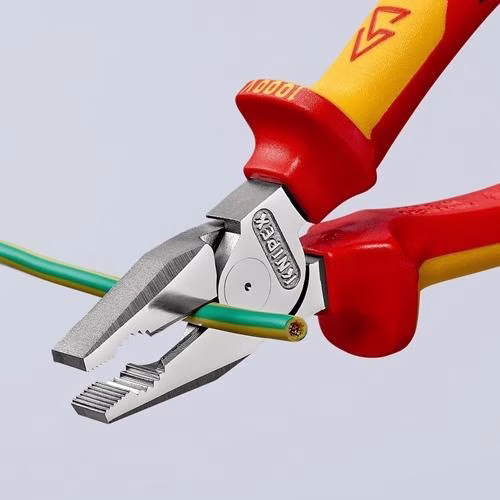 Kraftkombizange Länge 180mm verchromt Mehrkomponenten-Hüllen VDE KNIPEX