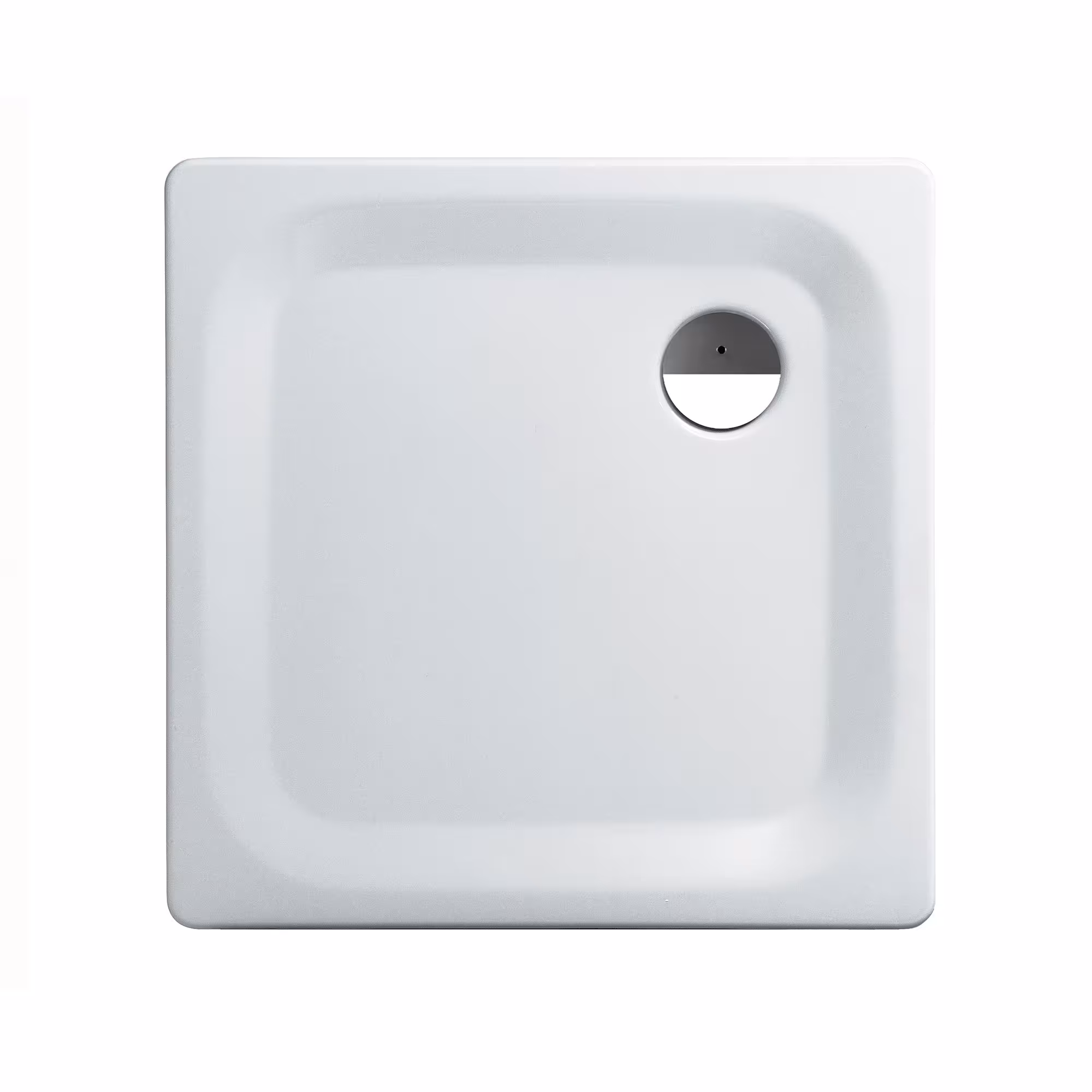 Stahl-Emaille quadratische Super-Flach-Duschwanne, 80 cm x 80 cm x 2,5 cm ohne Ablaufgarnitur und Fuß-Set von der Marke sanicomfort Flach-Duschwannen aus Stahl Typ Größe: 80 x 80 x 2,5 cm rechteckig aus der Kategorie Stahl-Emaille Duschwannen mit der Artikelnr. 1983830