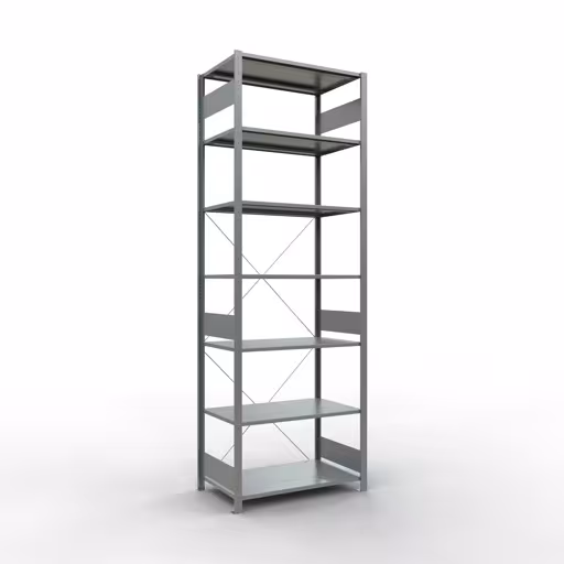 Grundregal, Fachbodenregal Stecksystem MULTIplus150, 3000 x 1000 x 600 mm (HxBxT), 7 Fachböden, Kreuzstrebe, verzinkt von der Marke Schulte Lagertechnik Grundregal, Fachbodenregal Stecksystem MULTIplus150, 3000 x 1000 x 600 mm (HxBxT), 7 Fachböden, Kreuzstrebe, verzinkt aus der Kategorie Grundregal mit der Artikelnummer 12762