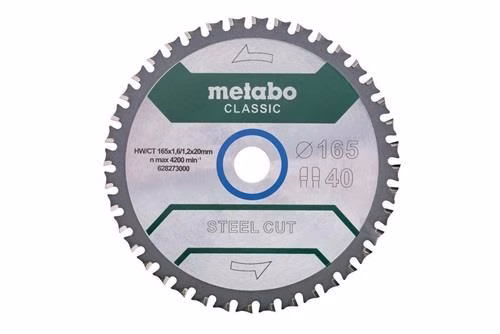 Kreissägeblatt Steel Cut Classic D165xDicke 1,6xBohrung 20mm FZFA METABO von der Marke Metabo Kreissägeblatt Steel Cut Classic D165xDicke 1,6xBohrung 20mm FZFA METABO