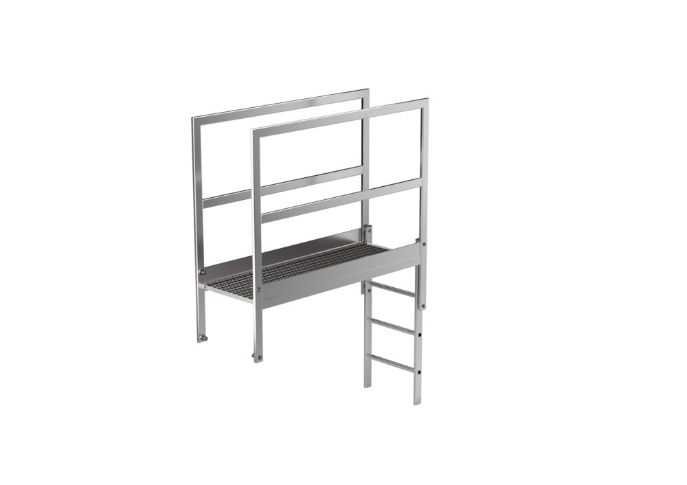 Munk Attika-Überstieg Alu-blank Sonderlänge 1600 mm von Günzburger Steigtechnik Munk Attika-Überstieg Alu-blank Sonderlänge aus der Kategorie Überstiege mit der Artikelnr. 062185