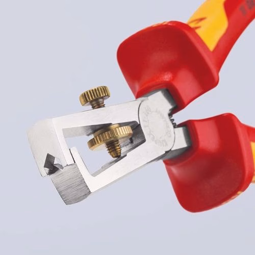 Abisolierzange Länge 160 mm VDE verchromt Mehrkomponenten-Hüllen mit Öffnungsfeder KNIPEX