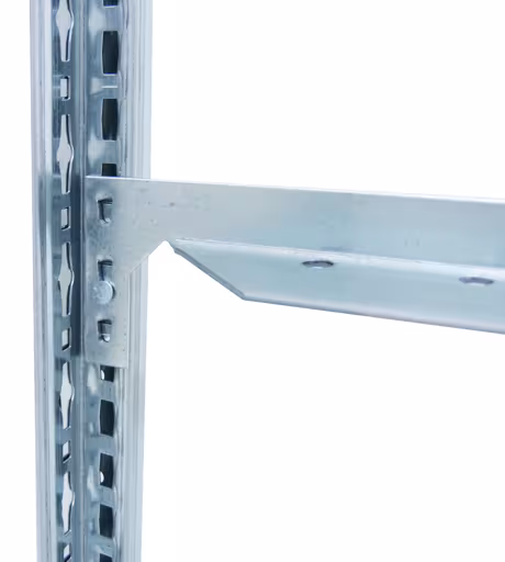 Abbildung Nr 9 des Artikels Anbauregal, Fachbodenregal Stecksystem MULTIplus330, 3000 x 1000 x 600 mm (HxBxT), 7 Fachböden, Längenriegel, RAL 5010 enzianblau/verzinkt aus der Produktgruppe Stecksystem von der Marke Schulte Lagertechnik